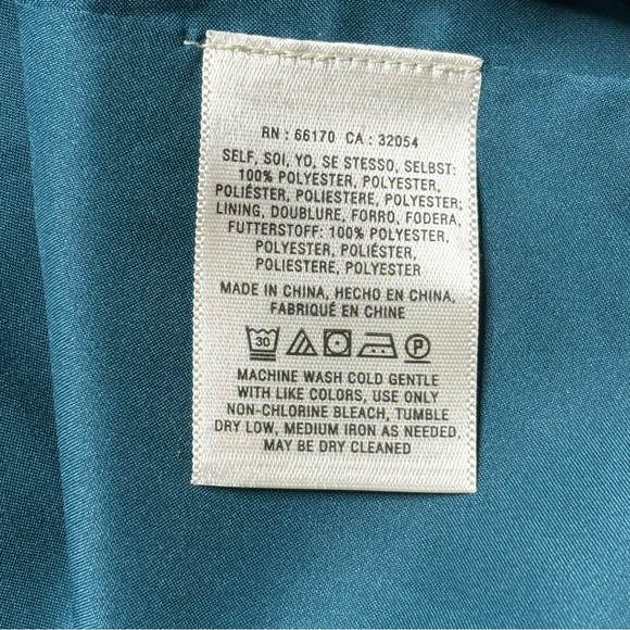 Anthropologie Baikal Dress By Moulinette Souers Size 2 Floral Teal Fit & Flare - Picture 15 of 16